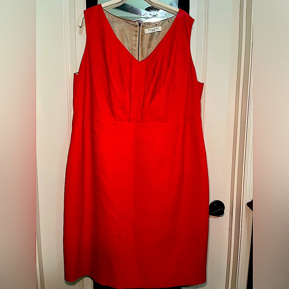 Vibrant Red Sleeveless Dress